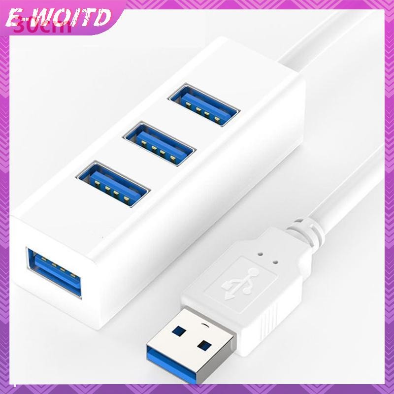 E-woitd USB Hub Đa USB Splitter Hub Sử Dụng Bộ Chuyển Đổi Nguồn 4 Cổng Nhiều Mở Rộng HNVN
