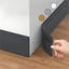 Ván chân tường WOODNEST, Viền đúc chống va chạm tự dính, Dây ốp chân tường linh hoạt dày DIY Trang trí nội thất