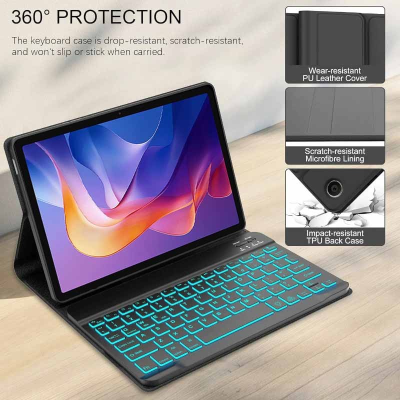 Ốp Bàn Phím Cho Honor Pad X7 8.7 2025 Bàn Phím Có Đèn Nền Không Dây Có Vỏ Bảo Vệ Cho Honor Pad X7 8.7 Phụ Kiện