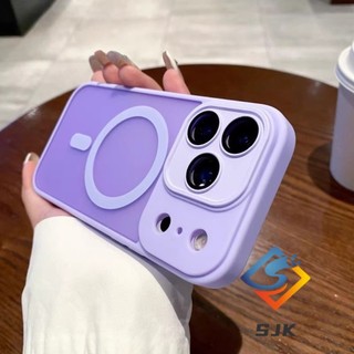 Ốp điện thoại từ tính Matt Acrylic cao cấp có nắp ống kính máy ảnh cho iPhone 17 Pro Max 17Air 16 15 14 13 12 11 Pro Max 14 / 15 / 16 Plus Bền bỉ và sành điệu