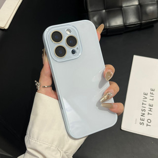Phim Bảo Vệ Ống Kính Màu Trơn Kính Cường Lực Ốp Lưng Điện Thoại iPhone 17Promax 16Promax 16Pro 13 14 15 Pro Max Nữ Điện Thoại Di Động