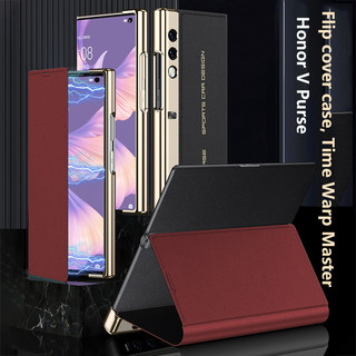 Da Sang Trọng Gấp Từ Tính Dành Cho Ví Honor V 5G Chống Sốc Bảo Vệ Ống Kính Flip Stand Cover