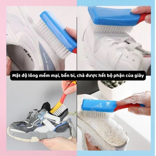 Bàn Chải Chà Giày Sneaker Shine Up, Bàn Chải Cầm Tay Đánh Giày Thể Thao Nam Nữ Tiện Lợi - FE123