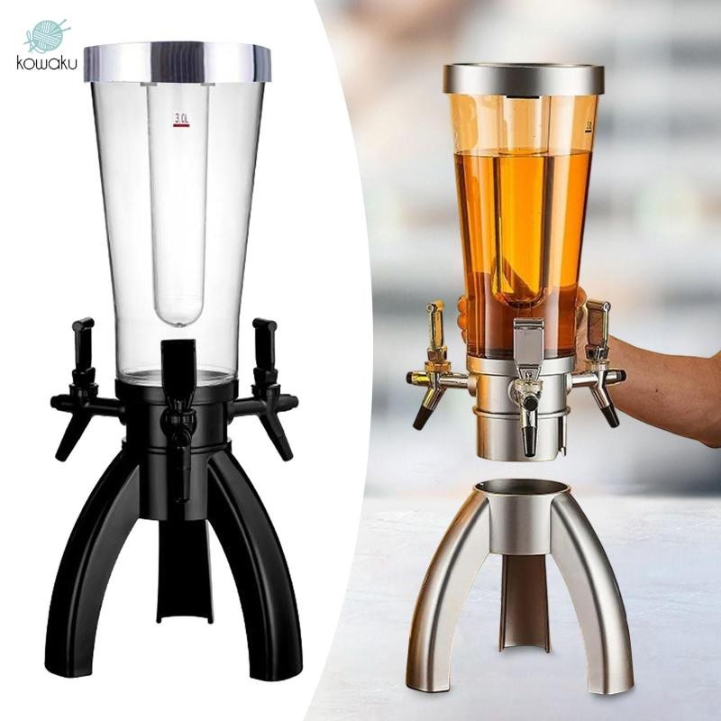 Tháp bia 3 L Tháp bia có ống lạnh Đồ uống chắc chắn Tháp đựng đồ uống thương mại cho quán rượu RV Bar Trò chơi tiệc tùng