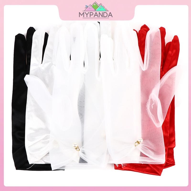 Găng tay satin MYPANDA dành cho thiết kế dài và ôm toàn ngón tay
