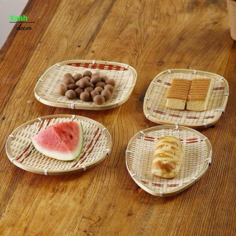 Mẹt Tre Phong Cách Nhật, Dùng Dựng Đồ Ăn, Trang Trí