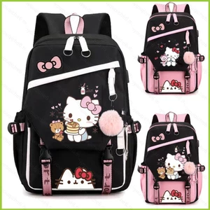 SY6 Sanrio HelloKitty Ba Lô Dành Cho Học Sinh Dung Tích Lớn Thoáng Khí Hoạt Hình Đơn Giản Đa Năng Nữ schoolbag Túi