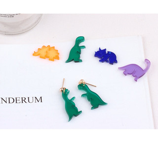 Diy Handmade Phụ Kiện Trang Sức Chất Liệu Acrylic Ngộ nghĩnh Động Vật Khủng Long Bông Tai Bông Tai Túi Điện Thoại Di Động Mặt Dây Chuyền