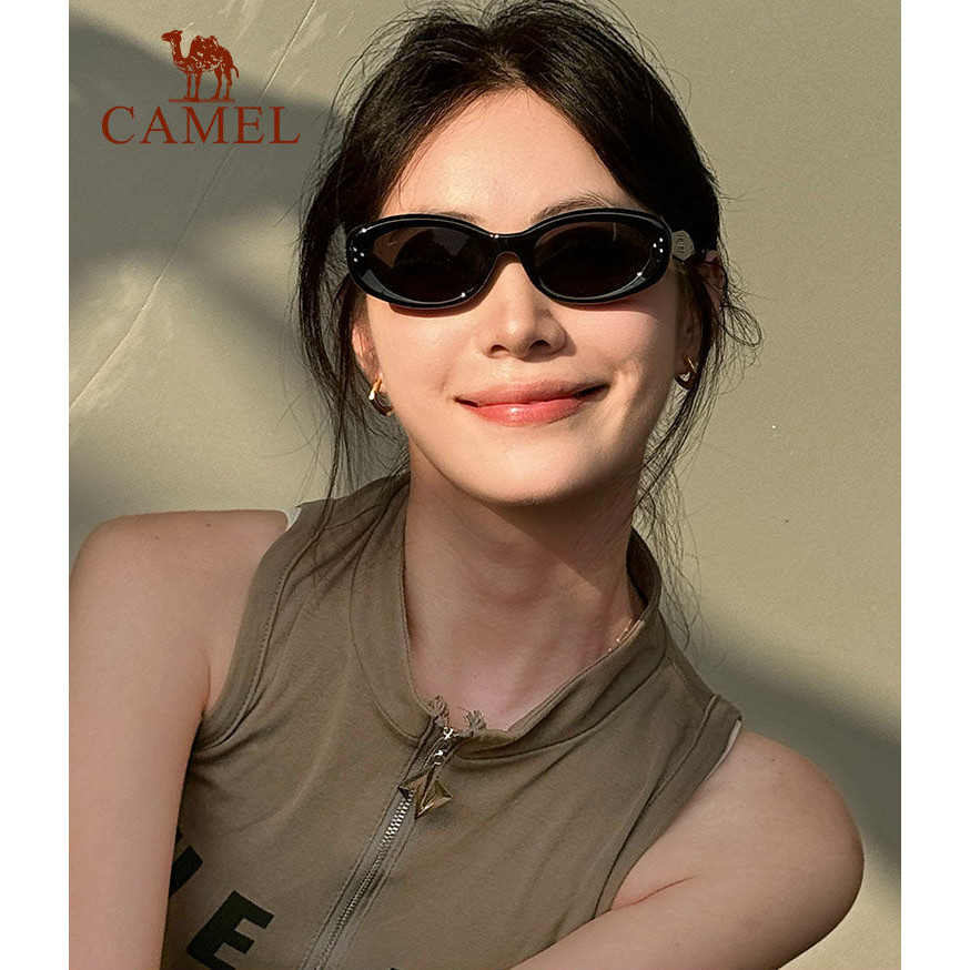 Ảnh CAMEL CROWN Retro Màu Mắt Mèo Kính Mát Lộ Mặt Kính Mát Phân Cực Nhỏ Kính Chống Tia UV Kính Chống Nắng 1