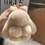 Móc khóa búp bê thỏ lông xù CHEESELY, Búp bê nhồi bông sang trọng Pompoms Bow Rabbit Mặt dây chuyền, Phim hoạt hình thời trang treo túi trang trí Phụ kiện túi mặt dây chuyền