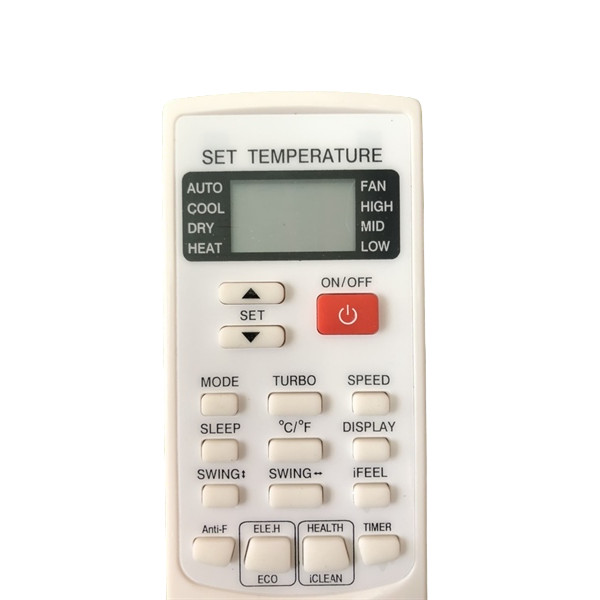 tay điều khiển remote từ xa điều hoà Reetech mặt trắng-kèm pin