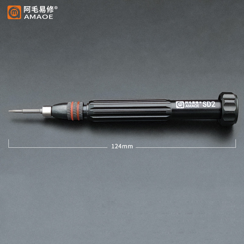 AMAOE SD2 Tua Vít Từ Tính Chính Xác S2 Thép Bit Vít Driver Cho iPhone Android Máy Tính Bảng Điện Thoại Di Động Mở Dụng Cụ Sửa Chữa