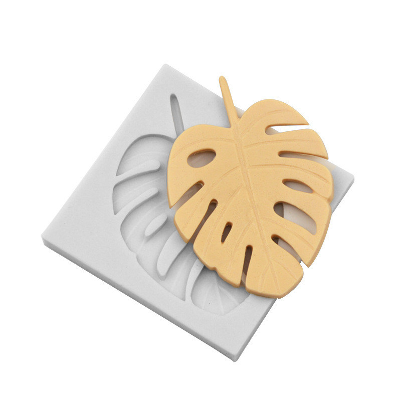 Lá Nhiệt Đới Monstera Lá Dương xỉ Flamingo Khuôn Silicon Nướng Bánh Sô Cô La Trang Trí Khuôn Làm Bánh DIY