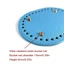 Phụ kiện túi BAMBOOB, 14,5cm * 11cm Với đáy túi hình bầu dục 36 lỗ, Chất liệu da PU DIY Đáy thủ công cho túi dệt kim