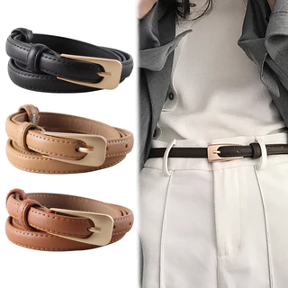 Thắt Lưng Da Giả Nữ Da PU Đơn Giản Và Đa Năng Trang Trí Hàn Quốc Thích Hợp Cho Quần Jean Và Váy Dây Đeo Thời Trang