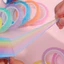 1 / 6 Cái Bóng Màu Pha Lê DIY Tape - Bóng Băng Độ nhớt Handmade - Bóng Dính Cán Co Giãn - Băng Dính Giải Nén - Đồ Chơi Trẻ Em Vui Nhộn