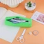 Bút chì silicon tuyệt vời, Túi đựng bút dung tích lớn đơn giản, Hộp đựng văn phòng phẩm tròn màu Gradient chống nước di động