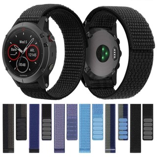 26mm 22mm Móc Vòng Nylon Dây Đeo Đồng Hồ Cho Garmin Fenix 6X 6 Pro 5X 5 7X 7 Epix 2 Forerunner 965 955 945 935 Vòng Tay Đồng Hồ
