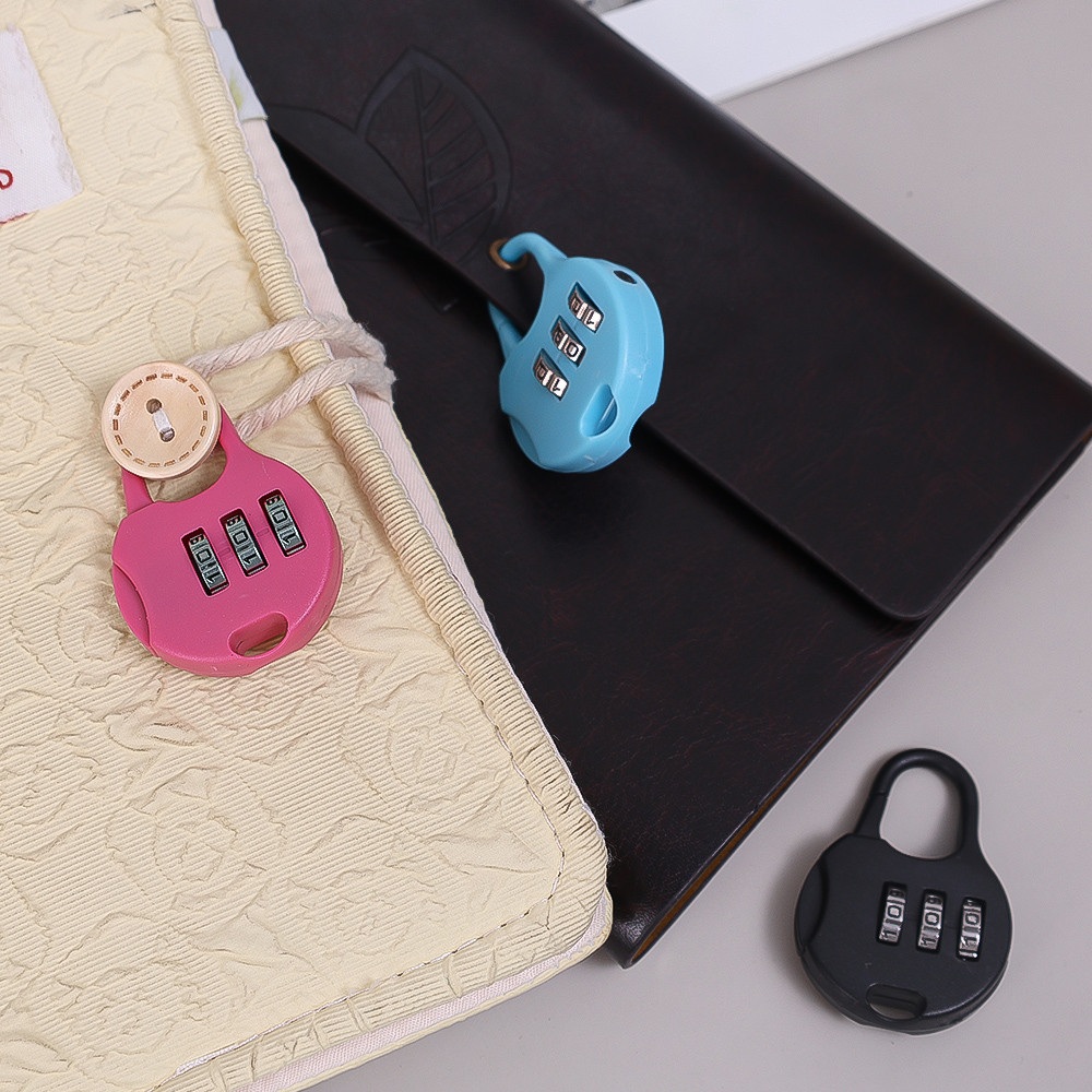 Ổ khóa mật khẩu Vali - Di động, cứng, bền bỉ - Khóa mã kỹ thuật số 3 - Ổ khóa mã ba lô - Khóa bảo mật hộp tiền gửi - Công cụ khóa cửa sổ
