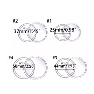 Risedot 20 Chiếc Huy Hiệu Nút DIY, Huy Hiệu Acrylic Trang Sức Nghệ Thuật Trong Suốt Cao Cấp, Tranh DIY Handmade Acrylic Nút Pin