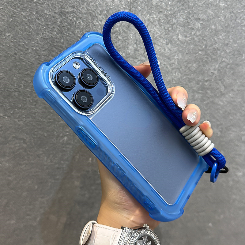 Ốp Cứng Dày 3 Trong 1 Mờ Cho 16 15 14 Promax Plus Với Pha Lê Trong Suốt Nhiều Màu Sắc Song Phương Mang Lại Dây Treo Phụ Kiện Chống Trượt