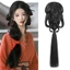 DELMER Tóc Giả Cổ, Trang Phục Lười Tóc Giả Tóc Giả Nữ Hanfu Tóc Giả, Phụ Kiện Khiêu Vũ Tóc Giả Giả Cổ Chignon Tích Hợp Tóc Bun Warring States Robe