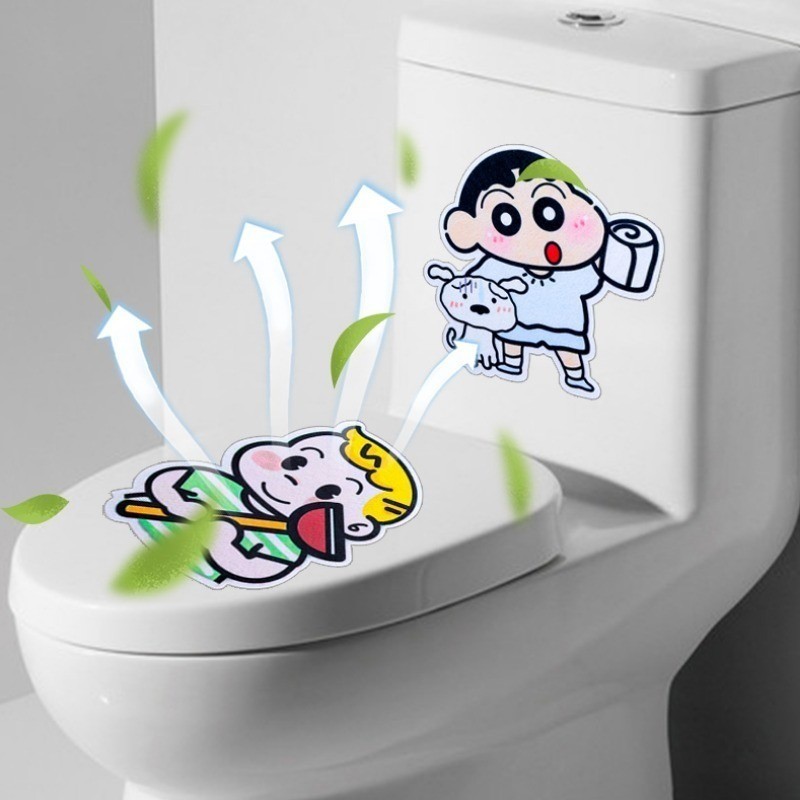 [Nổi bật] Miếng dán khử mùi hoạt hình - Tự dính, có hương thơm - Nhãn dán khử mùi nhà vệ sinh - Giấy nỉ hút ẩm tủ quần áo dễ thương - Paster làm mát không khí nhà bếp