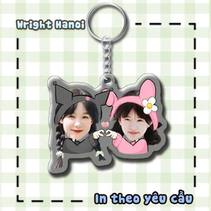 Standee, Móc Khoá IN THEO YÊU CẦU BẠN THÂN NỮ BFF quà tặng bạn bè, couple nữ, móc khoá đeo cặp