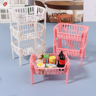 ALIK 1 / 12 Nhà Búp Bê Thực Phẩm Trái Cây Giỏ Chứa Đồ Búp Bê Nhà Xếp Chồng Giỏ Nhà Búp Bê Phụ Kiện Trang Trí VN