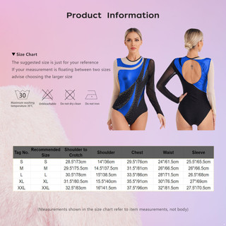 Yhong Nữ Dài Tay Kim Loại Body Cho Múa Ba Lê Thể Dục Leotards