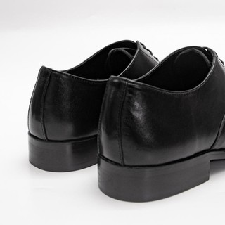 Giày tây nam công sở cao cấp  Fttleather da bò đế phíp gỗ màu nâu Oxford Captoe mẫu 635