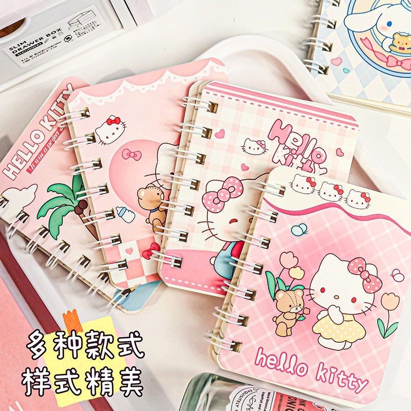 Kawaii Sanrio Hello Kitty Mini Máy Tính Xách Tay Nhỏ Notepad Để Ghi Chú ...