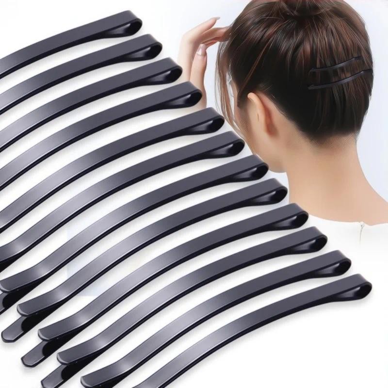 10 / 50 Chiếc Kẹp Tóc Màu Đen Cho Nữ Bé Gái Kẹp Tóc Chân Vô Hình Sóng Xoăn Dùng Một Lần Kẹp Tóc