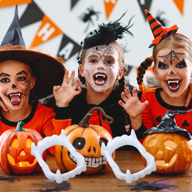 Halloween Cos Đạo Cụ Ma Cà Rồng Zombie Nhựa Răng Giả Đồ Chơi Dự Tiệc Cung Cấp