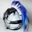 Mũ bảo hiểm Mohawk Tóc giả, Đồ trang trí mũ bảo hiểm xe máy đa năng phong cách Punk, Chất lượng cao Nhẹ với nhãn dán ma thuật Bộ tóc giả Cockscomb