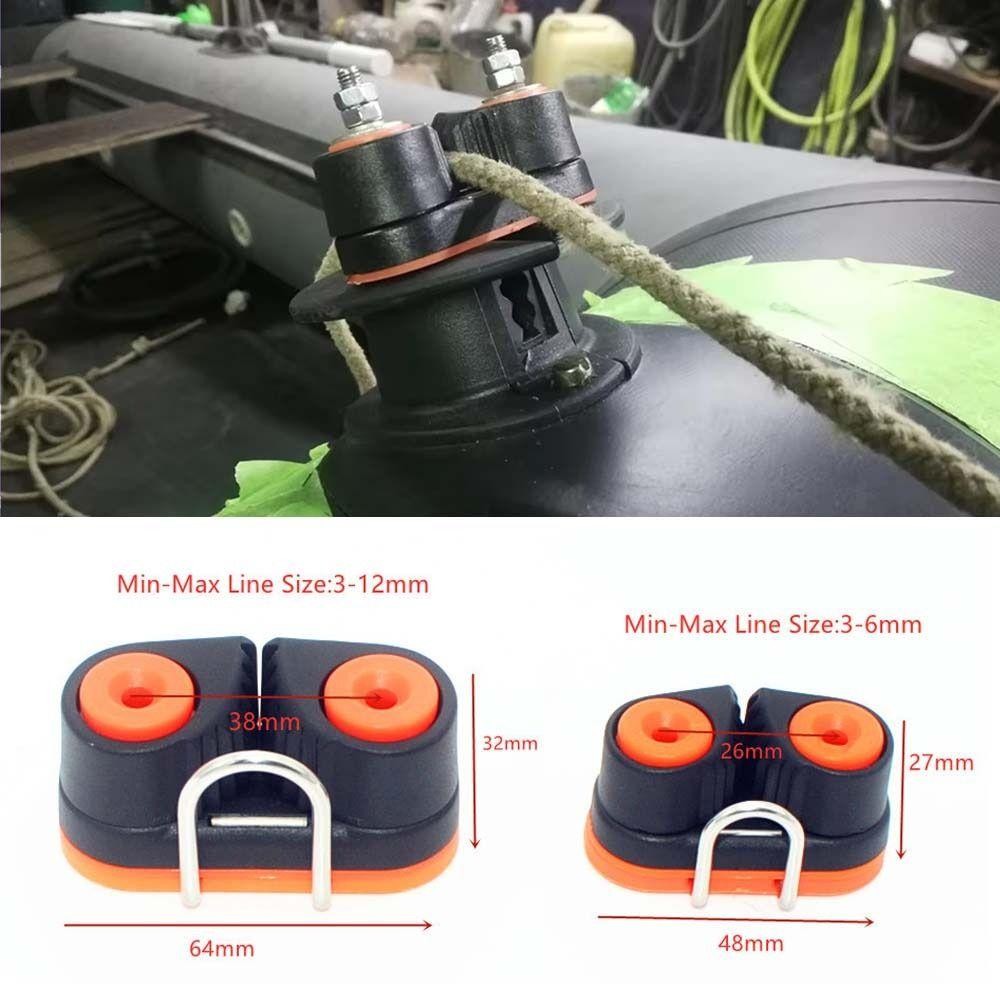 [DEMO3] Đầu vào nhanh Cam Cleat, Phần cứng biển có vòng dẫn đầu Kẹp dây Nylon, Vòng bi thực tế Thuyền Kayak Cleats