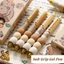 GREA 4 Cái / bộ Bút Gel, Bút Trung Tính Capybara Soft Grip, Loại Báo Chí Sấy Nhanh 0.5 Mm Xanh / Đen Mực Chữ Ký Bút Trường Văn Phòng