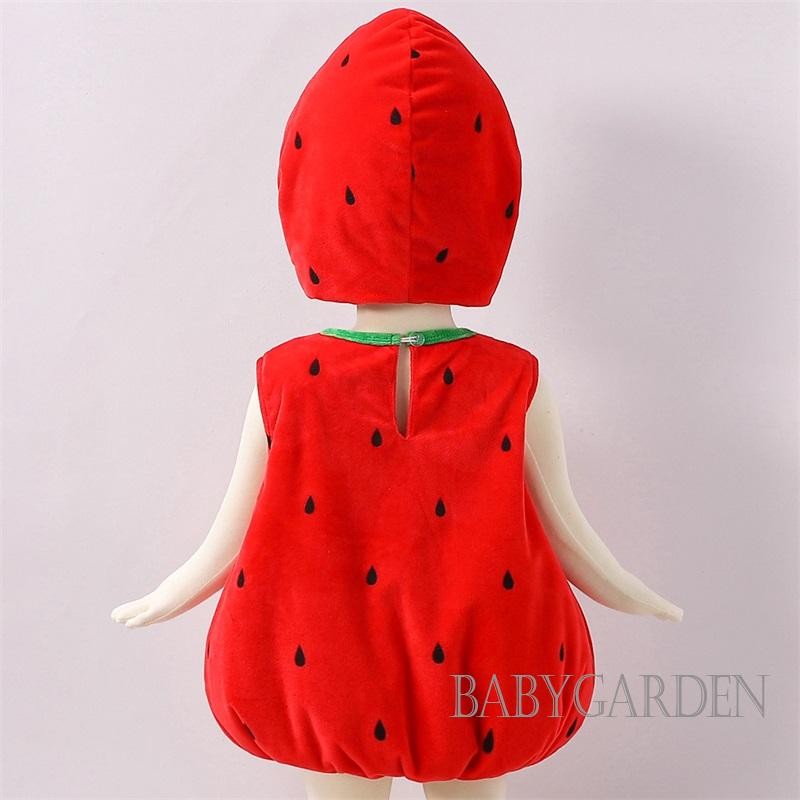 / / -Dễ Thương Bé Trai Bé Gái Dâu Cosplay Trang Phục Lông Cừu Lá Viền Không Tay Dâu Áo Liền Quần + Mũ Quần Áo Halloween