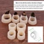 SMILE Guzheng Nail Cover, Guzheng Practice Silicone Guzheng Finger Guard, Phụ kiện thực hành nhạc cụ dây đa chức năng không cần đầu móng tay S / M / L Bảo vệ ngón tay