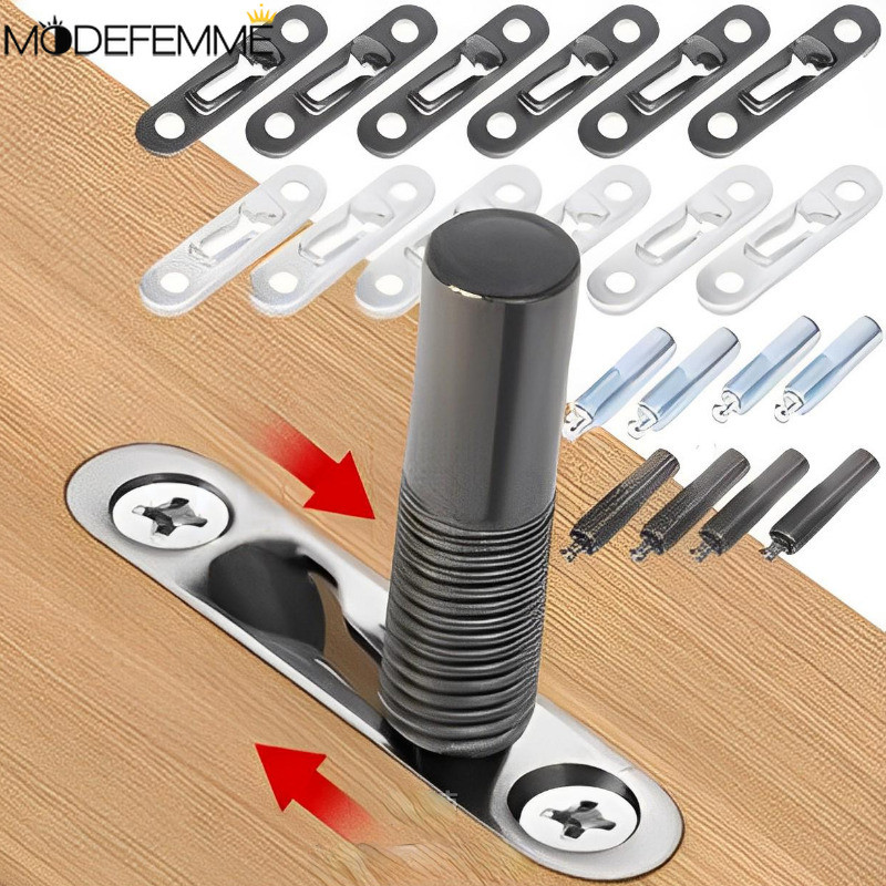 Bộ 5 / 10 Khóa kết nối lò xo tủ - Liền mạch, vô hình, dễ lắp đặt - Chốt vít nội thất âm trần - Phụ kiện cố định góc kệ - Phụ kiện phần cứng sửa chữa