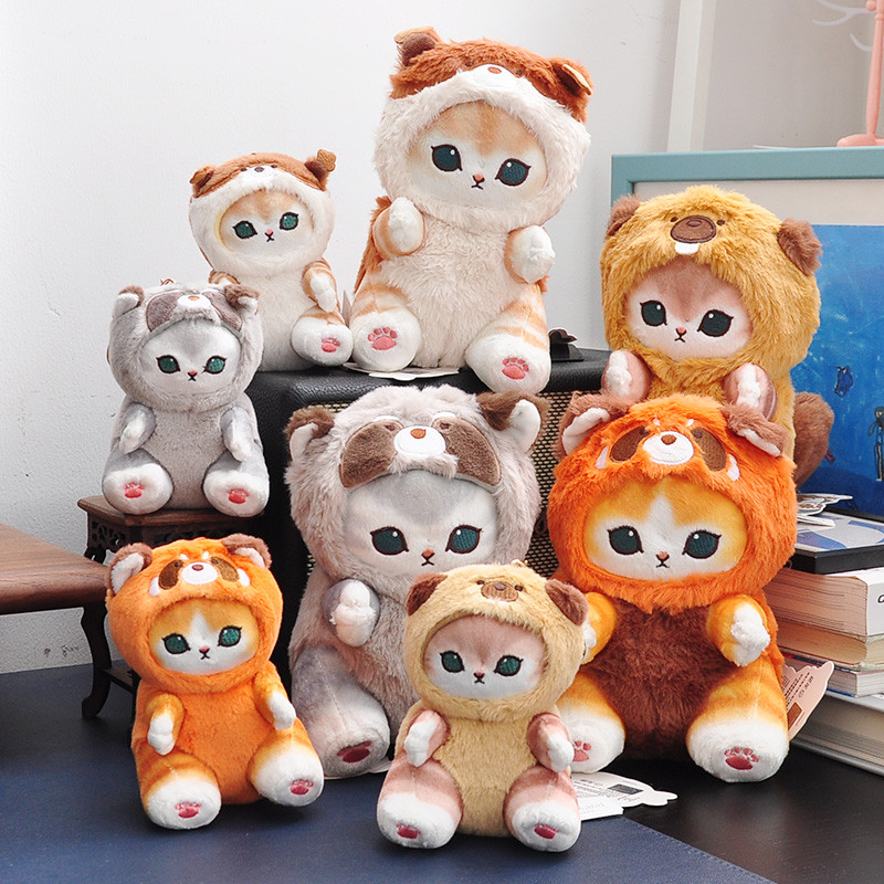 Mofusand Mèo Búp Bê Dễ Thương Kawaii Móc Khóa Mặt Dây Chuyền Mô Hình Bộ Sưu Tập Để Bàn Trang Trí Đồ Chơi Bé Gái Búp Bê Sinh Nhật