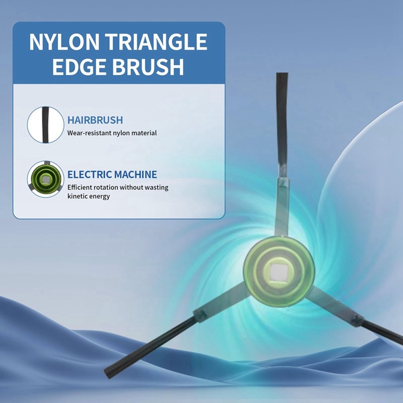 Phụ Kiện Thay Thế Phụ Kiện Cho Yeedi Cube & CC Robot Hút Chân Không Phần Lau Miếng Lót Lọc Bàn Chải Chính Cạnh Bàn Chải Túi Bụi