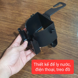 -Móc treo đồ đa năng gắn sau ghế ô tô, nhựa cao cấp, giá gắn đồ uống trên ô tô tiện dụng