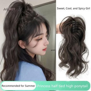 Julyhot 35cm Hình Thác Nước Tổng Hợp Tóc Giả Xoăn Móng Vuốt Kẹp Sống Động Như Thật Đuôi Ngựa Cao Lông Tơ Phần Mở Rộng Tóc Để Tăng Tạo Kiểu Dụng Cụ Massivedeals