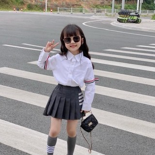 A93- [tomnaukids] Áo sơ mi  bé gái phối viền size từ 9-36Kg
