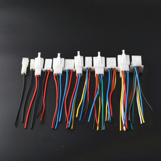1 Bộ 2.8mm 2 / 3 / 4 / 6 / 9 Pin Xe Kết Nối Cáp Kết Nối Nam Nữ Xe Máy Bộ Kết Nối