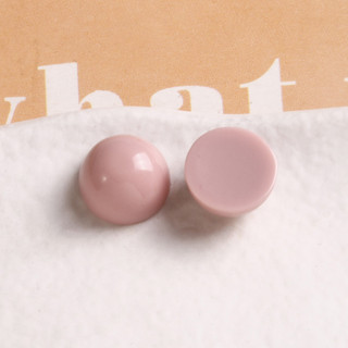 12mm Phù Hợp Với Hàn Quốc Nhiều Màu Sắc Màu Trơn Nửa Viên Thuốc Tự Làm Nhựa Phụ Kiện Bông Tai Kẹp Tóc Vỏ Điện Thoại Chất Liệu Bán Buôn