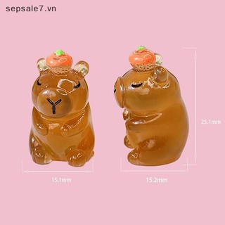 [tuyi mù] 2 Cái Dạ Quang Capybara Nhựa Thu Nhỏ Phát Sáng Ban Đêm Trang Trí Vườn Cổ Tích DIY Trang Trí Các Bức Tượng Nhỏ Dễ Thương Trang Trí Bàn Làm Việc {đồng chơi}