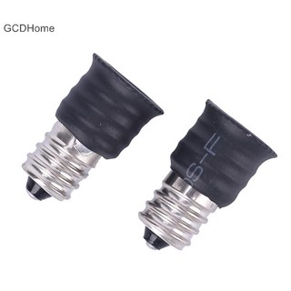 Gcdhome 2 Cái / 10 Chiếc Đen E12 Sang E14 Bóng Đèn Chuyển Đổi Đèn LED Giá Đỡ Đèn Adapter Ổ Cắm HOT