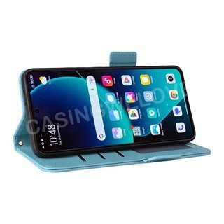 Ốp Lưng Cho Vivo V40 V60 V50 Lite E V40Pro V30E V29E Y29 S Y29T 4G 5G Sang Trọng Lật Da Bên Khóa Lychee Kết Cấu Vỏ Điện Thoại Khe Cắm Thẻ Chân Đế Vỏ Điện Thoại Chống Sốc